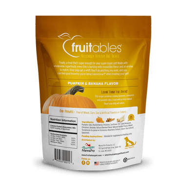 Fruitables Dog Treats Pumpkin & Banana 198gr